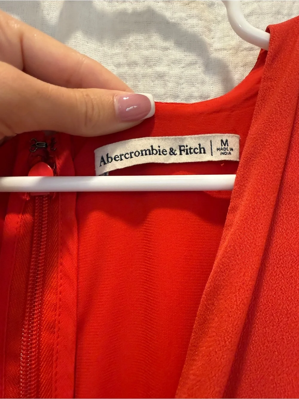 Abercrombie & Fitch Red Twist-Front Cutout Maxi Dress